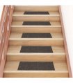 vidaXL Stair Mats Self-adhesive 15 pcs 60x25 cm Anthracite Rectangular