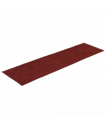 vidaXL Stair Mats Self-adhesive 15 pcs 76x20 cm Bordeaux Red