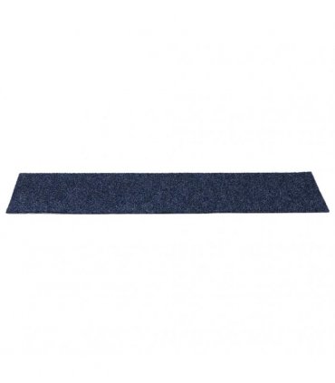 vidaXL Stair Mats Self-adhesive 15 pcs 76x20 cm Grey Blue Rectangular