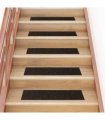 vidaXL Stair Mats Self-adhesive 15 pcs 76x20 cm Dark Brown Rectangular