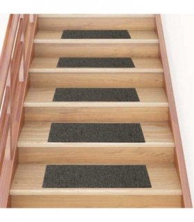 vidaXL Stair Mats Self-adhesive 15 pcs 76x20 cm Anthracite Rectangular
