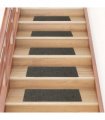 vidaXL Stair Mats Self-adhesive 15 pcs 76x20 cm Anthracite Rectangular