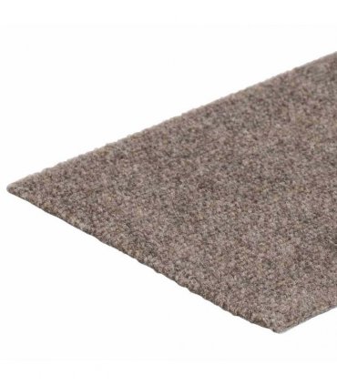 vidaXL Stair Mats Self-adhesive 15 pcs 76x20 cm Beige Rectangular