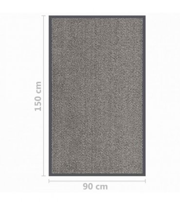 vidaXL Doormat Tufted 90x150 cm Light Brown