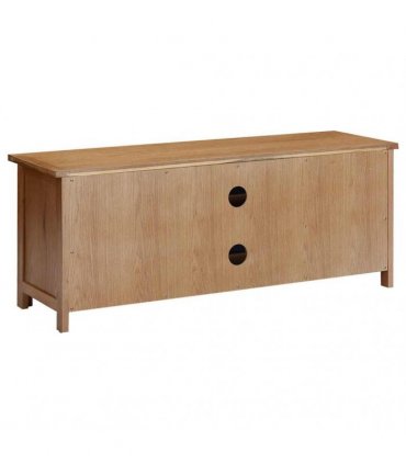 vidaXL TV Cabinet 110x35x44 cm Solid Oak Wood