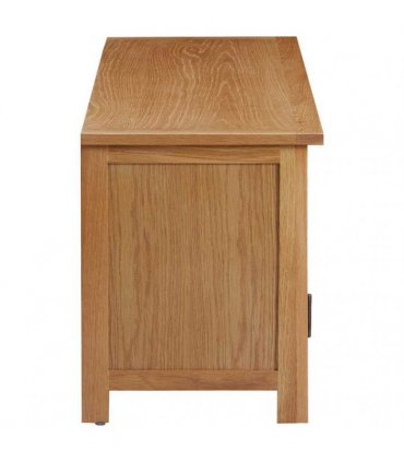 vidaXL TV Cabinet 110x35x44 cm Solid Oak Wood