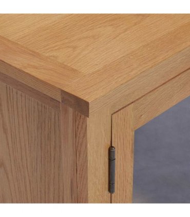 vidaXL TV Cabinet 110x35x44 cm Solid Oak Wood