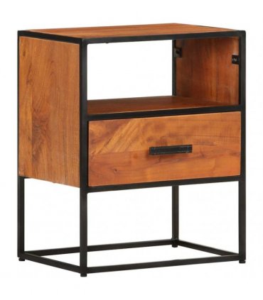 vidaXL Bed Cabinet 40x30x50 cm Solid Acacia Wood