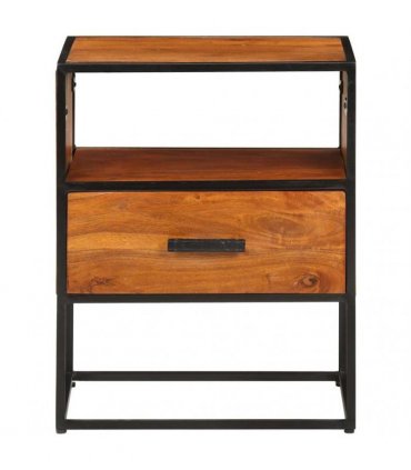 vidaXL Bed Cabinet 40x30x50 cm Solid Acacia Wood