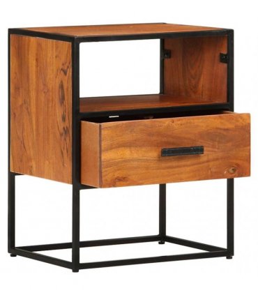 vidaXL Bed Cabinet 40x30x50 cm Solid Acacia Wood