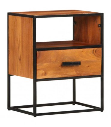 vidaXL Bed Cabinet 40x30x50 cm Solid Acacia Wood