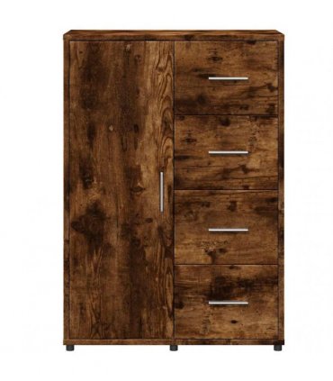 vidaXL Sideboards 2 pcs Smoked Oak 60x31x84 cm Engineered Wood
