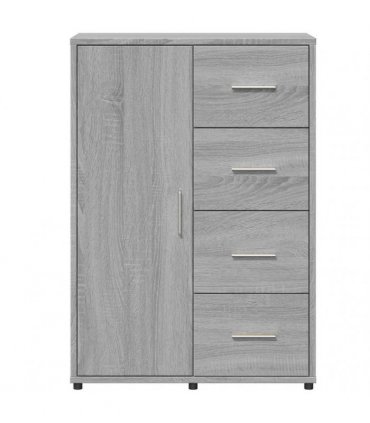 vidaXL Sideboards 2 pcs Grey Sonoma 60x31x84 cm Engineered Wood