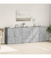 vidaXL Sideboards 3 pcs Concrete Grey Engineered Wood