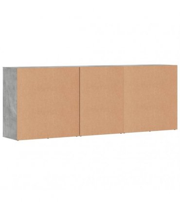 vidaXL Sideboards 3 pcs Concrete Grey Engineered Wood