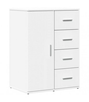 vidaXL Sideboards 2 pcs White 59x39x80 cm Engineered Wood
