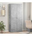 vidaXL Highboard Concrete Grey 80x35x180 cm Engineered Wood