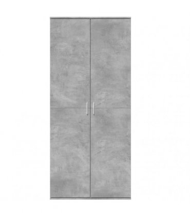 vidaXL Highboard Concrete Grey 80x35x180 cm Engineered Wood