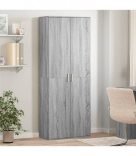 vidaXL Highboard Grey Sonoma 70x35x180 cm Engineered Wood