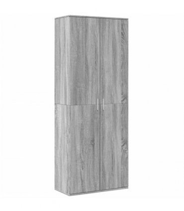 vidaXL Highboard Grey Sonoma 70x35x180 cm Engineered Wood