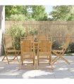 vidaXL Folding Chairs 6 pcs 46x66x99 cm Bamboo
