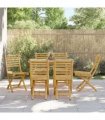 vidaXL Folding Chairs 6 pcs 43x54x88 cm Bamboo