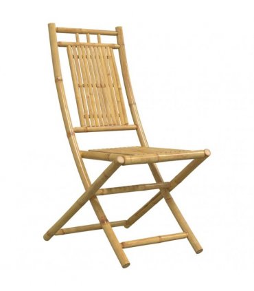 vidaXL 5 Piece Garden Dining Set Bamboo