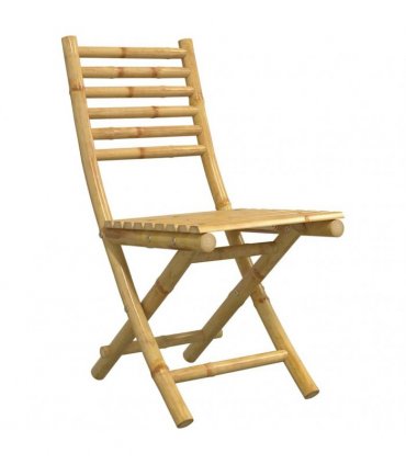 vidaXL 5 Piece Garden Dining Set Bamboo
