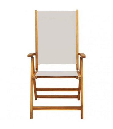 vidaXL Folding Chairs 6 pcs Solid Wood Acacia and Textilene