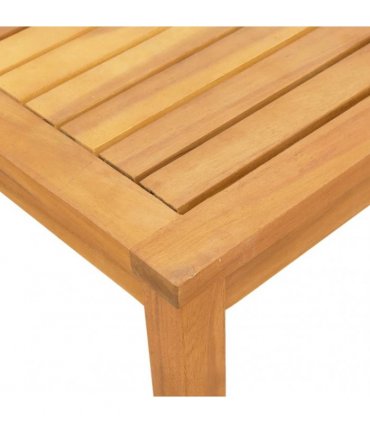 vidaXL Sun Loungers 2 pcs with Table Grey Solid Wood Acacia&Textilene