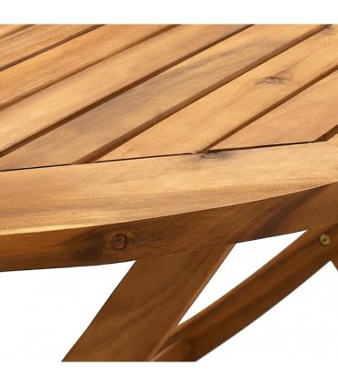 vidaXL 7 Piece Garden Dining Set Solid Wood Acacia and Textilene