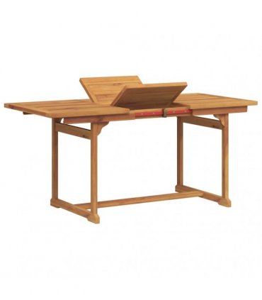 vidaXL 5 Piece Garden Dining Set Solid Wood Acacia and Textilene