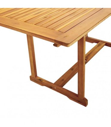 vidaXL 7 Piece Garden Dining Set Solid Wood Acacia and Textilene