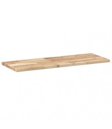 vidaXL Floating Shelf 100x30x2 cm Untreated Solid Wood Acacia