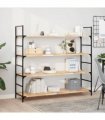 vidaXL Floating Shelf 120x40x2 cm Untreated Solid Wood Acacia