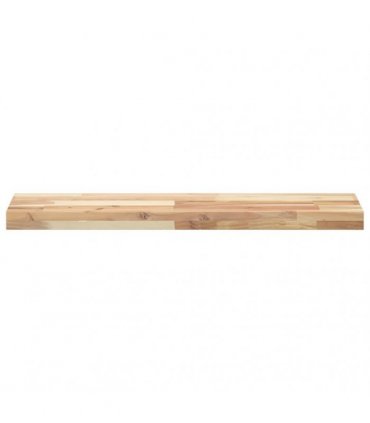 vidaXL Floating Shelf 80x20x4 cm Untreated Solid Wood Acacia