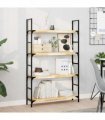 vidaXL Floating Shelf 100x20x4 cm Untreated Solid Wood Acacia