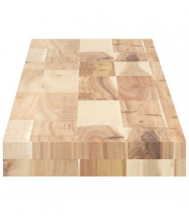 vidaXL Floating Shelf 140x20x4 cm Untreated Solid Wood Acacia
