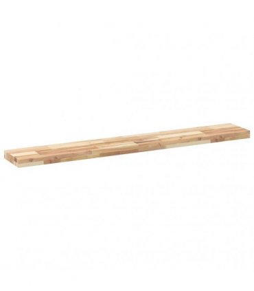 vidaXL Floating Shelf 160x20x4 cm Untreated Solid Wood Acacia