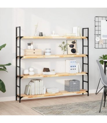 vidaXL Floating Shelves 4 pcs 160x20x4 cm Untreated Solid Wood Acacia