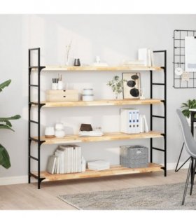vidaXL Floating Shelf 160x30x4 cm Untreated Solid Wood Acacia