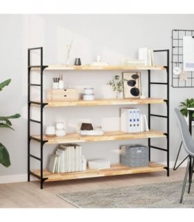 vidaXL Floating Shelf 140x40x4 cm Untreated Solid Wood Acacia