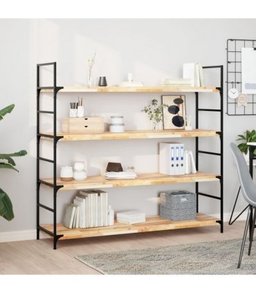 vidaXL Floating Shelves 2 pcs 140x40x4 cm Untreated Solid Wood Acacia