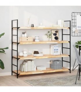 vidaXL Floating Shelf 160x40x4 cm Untreated Solid Wood Acacia
