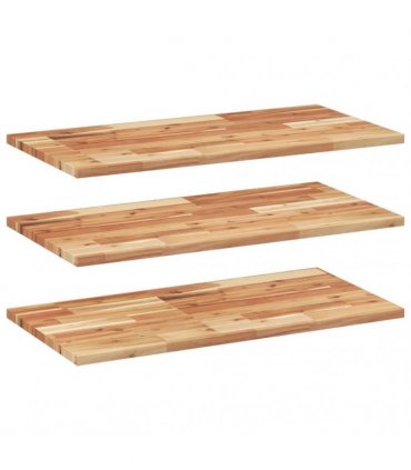 vidaXL Floating Shelves 3 pcs 80x40x2cm Oil Finished Solid Wood Acacia