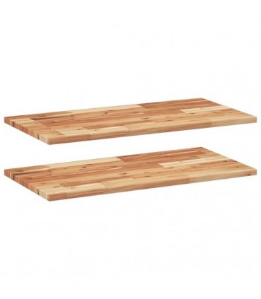 vidaXL Floating Shelves 2 pcs 100x40x2 cm Oil Finished