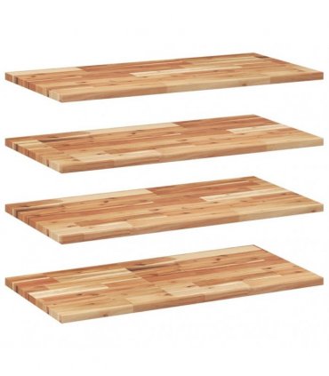 vidaXL Floating Shelves 4 pcs 100x40x2 cm Oil Finished
