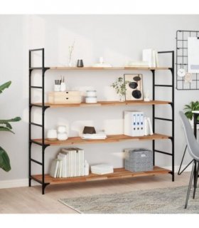 vidaXL Floating Shelves 4 pcs 120x40x2 cm Oil Finished