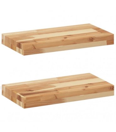 vidaXL Floating Shelves 2 pcs 40x20x4cm Oil Finished Solid Wood Acacia