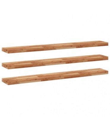 vidaXL Floating Shelves 3 pcs 160x20x4 cm Oil Finished